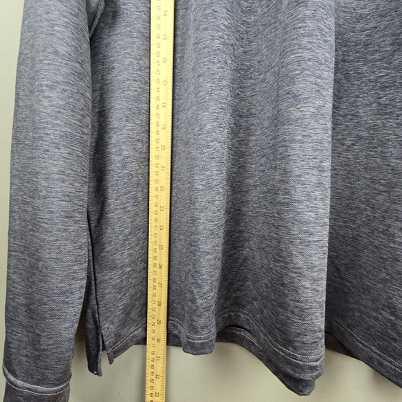 TGW Quarter Zip Pullover Lightweight Shirt Jacket Blue Gray Mens Size L Preppy - Picture 11 of 11